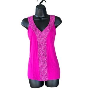Cynthia Rowley Pink Sequin Women's Summer Tank Top Size XS